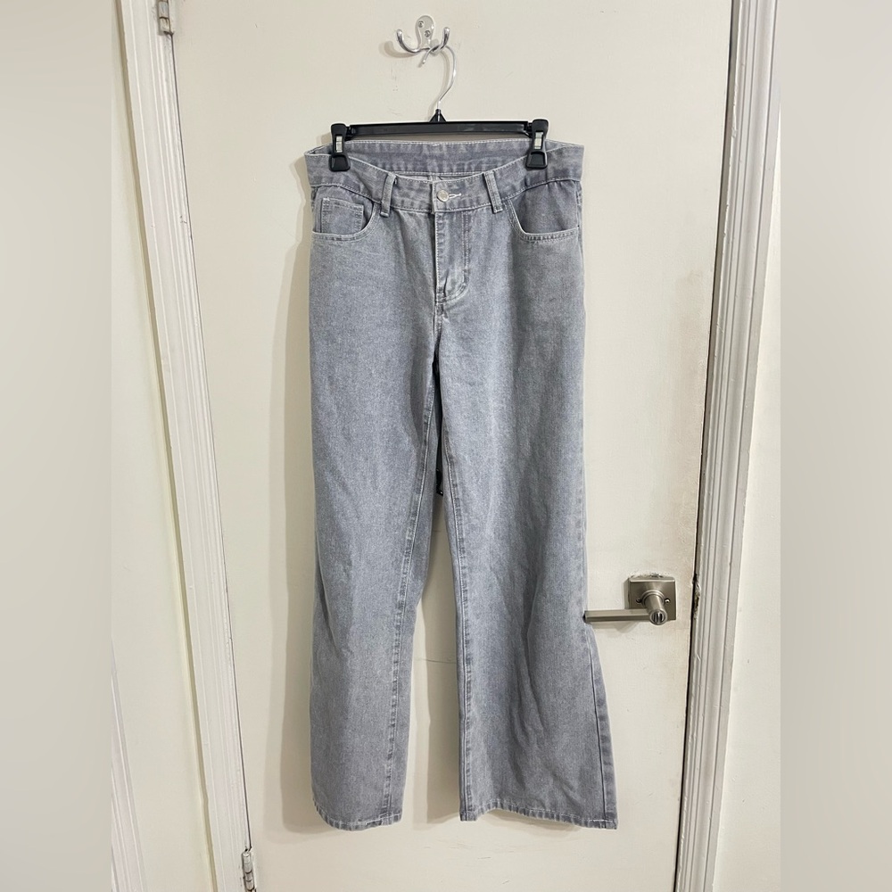 Gray Straight Leg Jeans Women’s